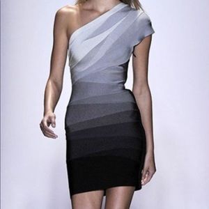 Pink and black ombré Herve Leger - very rare!!